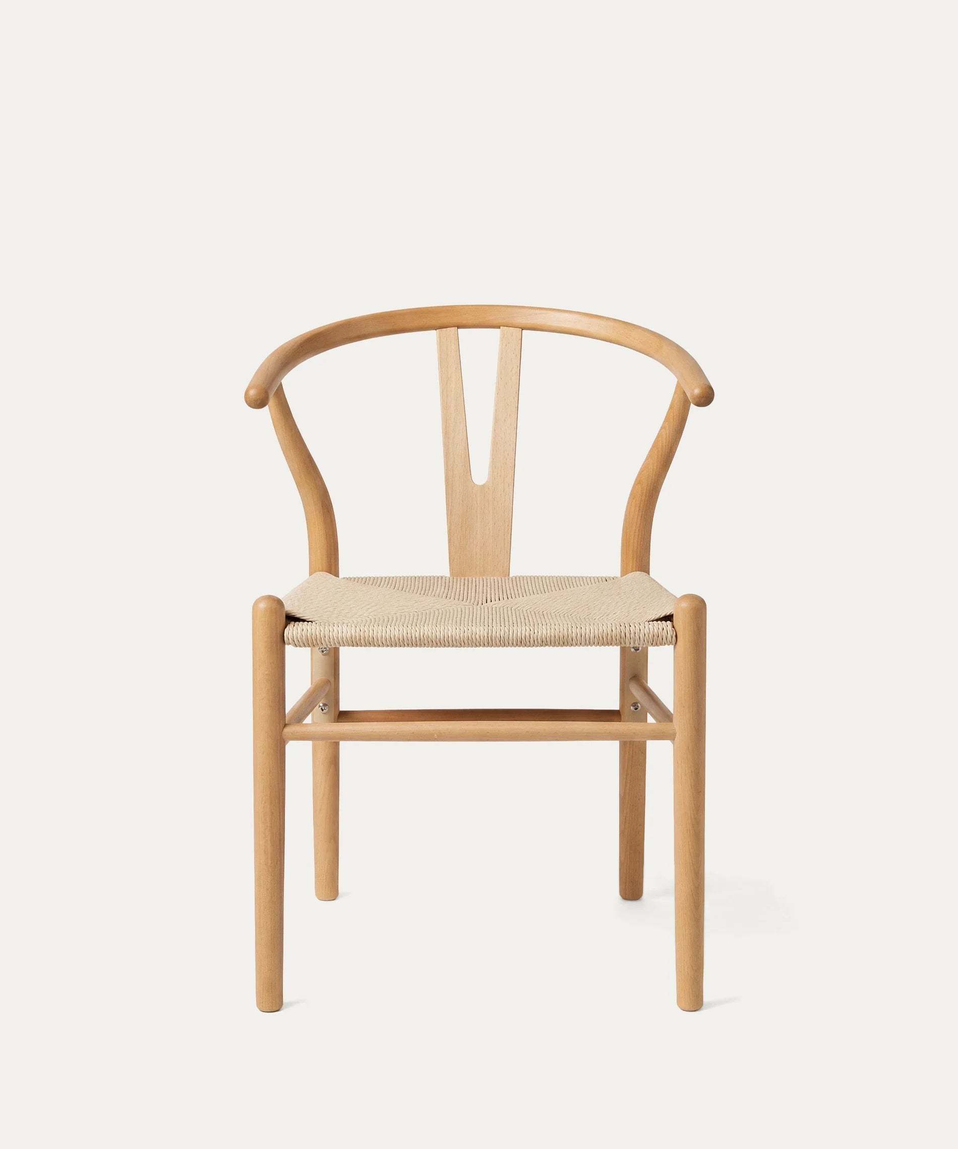 Silla Wishbone armable natural madera cuerda comedor nórdico Venhoouse Chile
