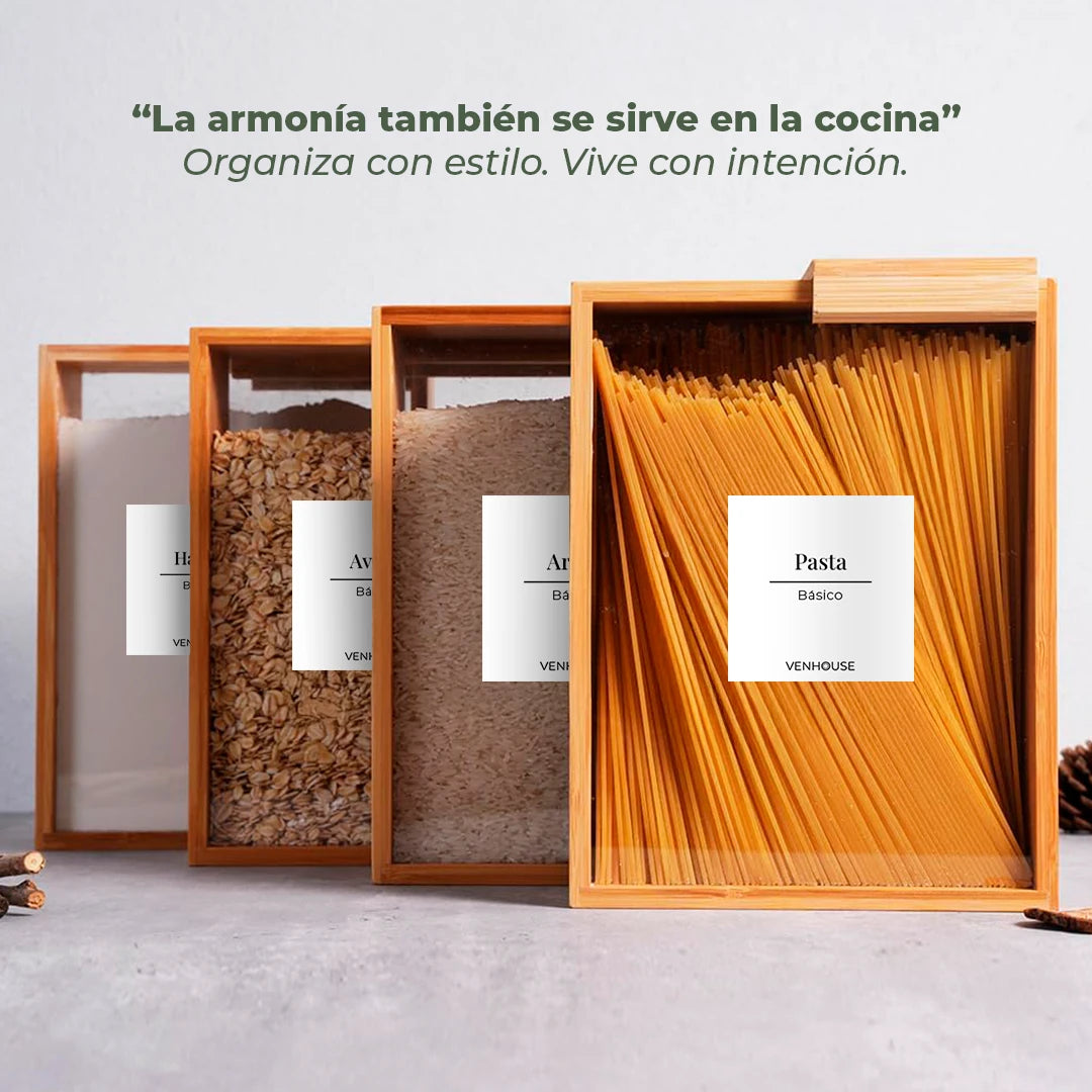 Set 4 Contenedores Herméticos de Vidrio – 2.2L