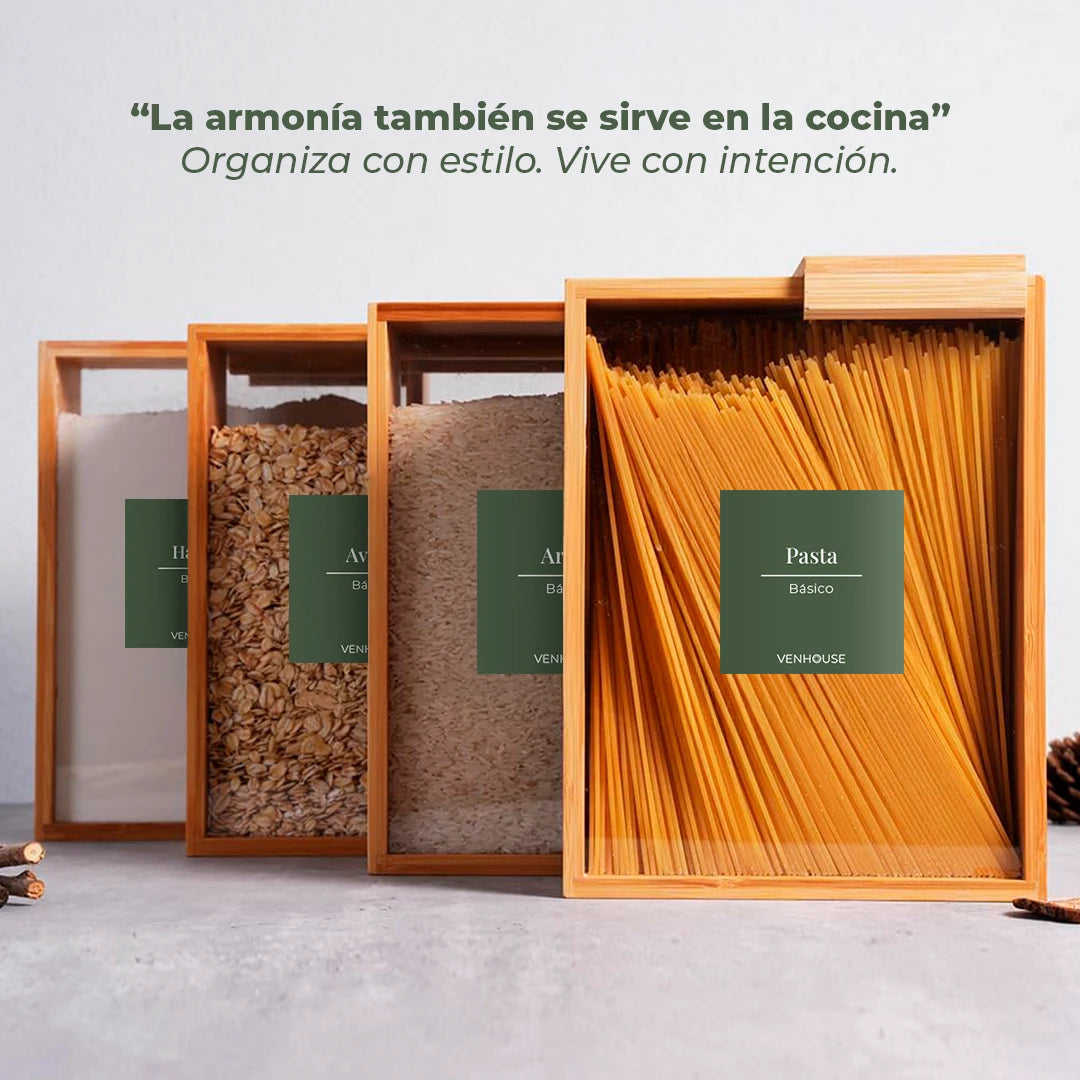 Set 4 Contenedores Herméticos de Vidrio – 2.2L