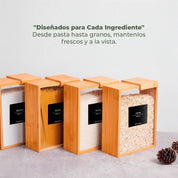 Set 4 Contenedores Herméticos de Vidrio – 2.2L