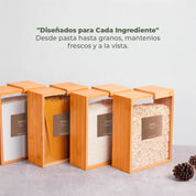 Set 4 Contenedores Herméticos de Vidrio – 2.2L