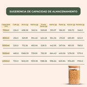 Frasco Rectangular con Tapa de Bambú - 1000 ml
