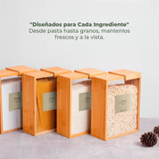 Set 4 Contenedores Herméticos de Vidrio – 2.2L