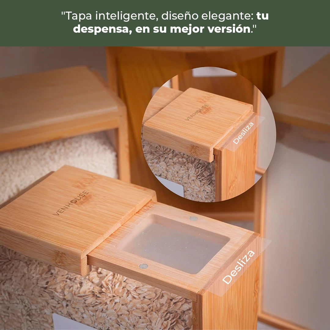Set 4 Contenedores Herméticos de Vidrio – 2.2L