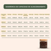 Frasco Rectangular con Tapa de Bambú - 700 ml