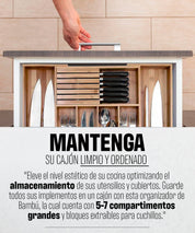 Organizador de Cubiertos de Acacia Expandible | Venhoouse