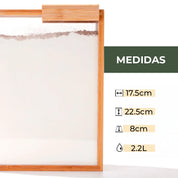 Set 4 Contenedores Herméticos de Vidrio – 2.2L