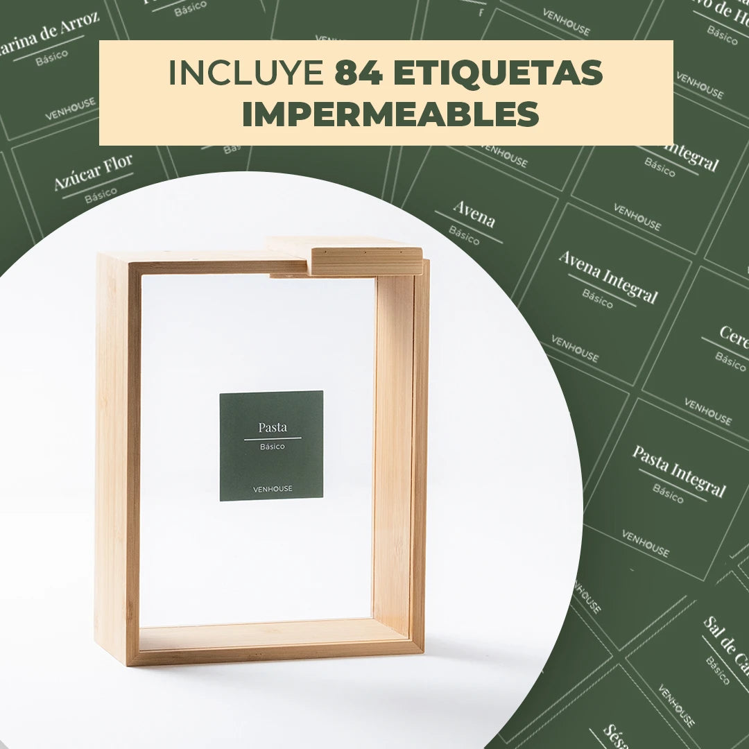 Set 4 Contenedores Herméticos de Vidrio – 2.2L