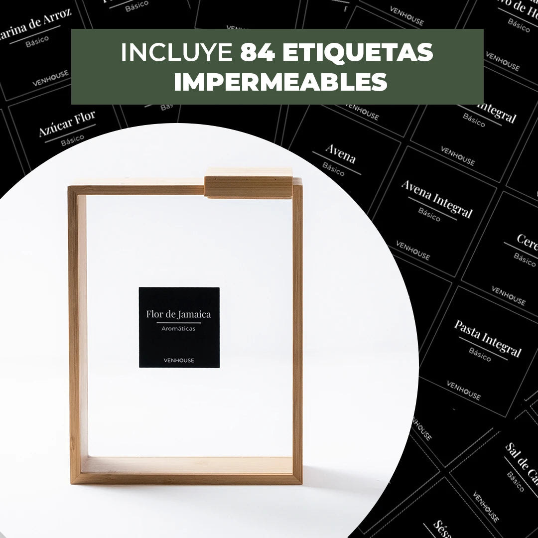 Set 4 Contenedores Herméticos de Vidrio – 2.2L