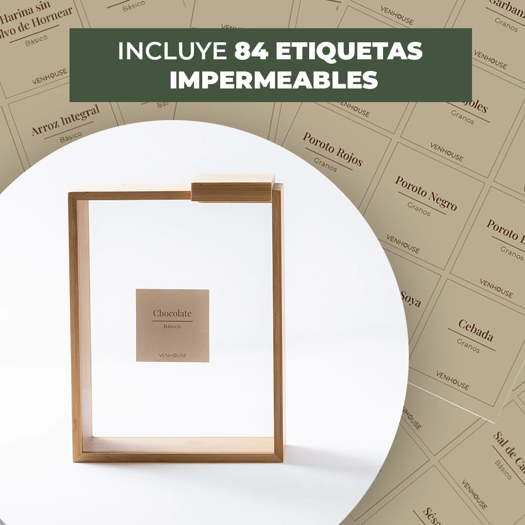 Set 4 Contenedores Herméticos de Vidrio – 2.2L