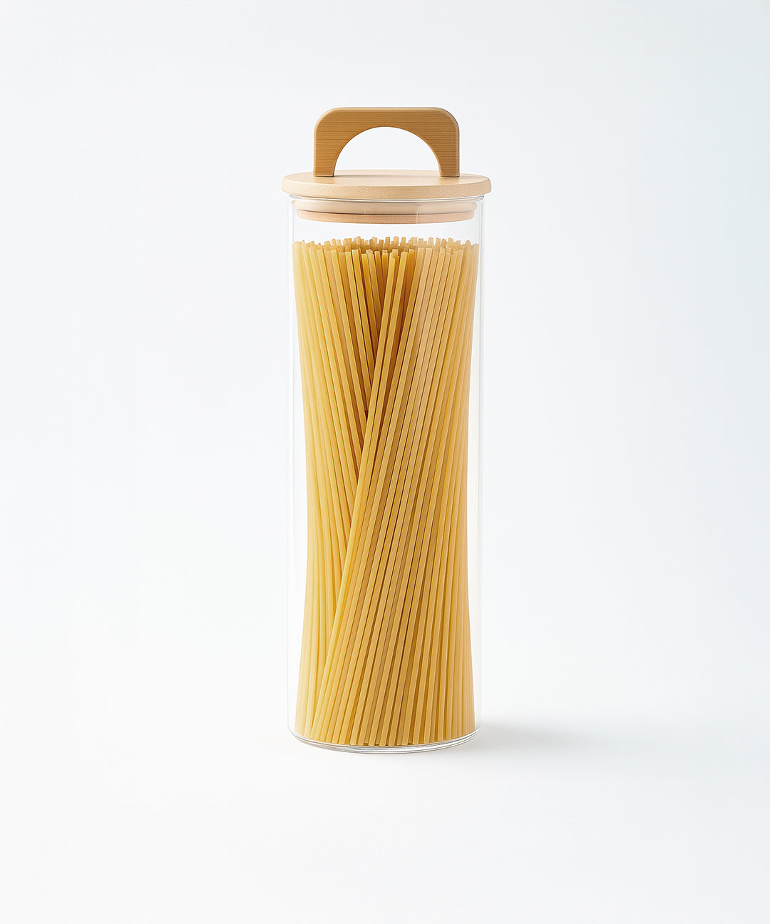 Frasco Redondo con Asa de Bambú - 2200 ml