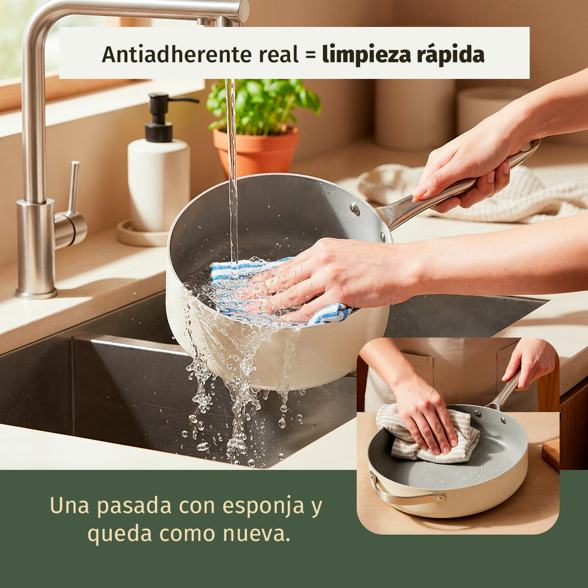 Set de Ollas y Sartenes de Cerámica