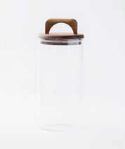 Frasco Redondo con Asa de Acacia - 1500 ml