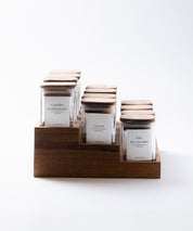 Especiero de Cocina Venhoouse - Set de 12 Tarros Herméticos con Rack de Acacia