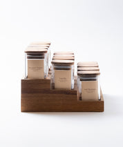 Especiero de Cocina Venhoouse - Set de 12 Tarros Herméticos con Rack de Acacia
