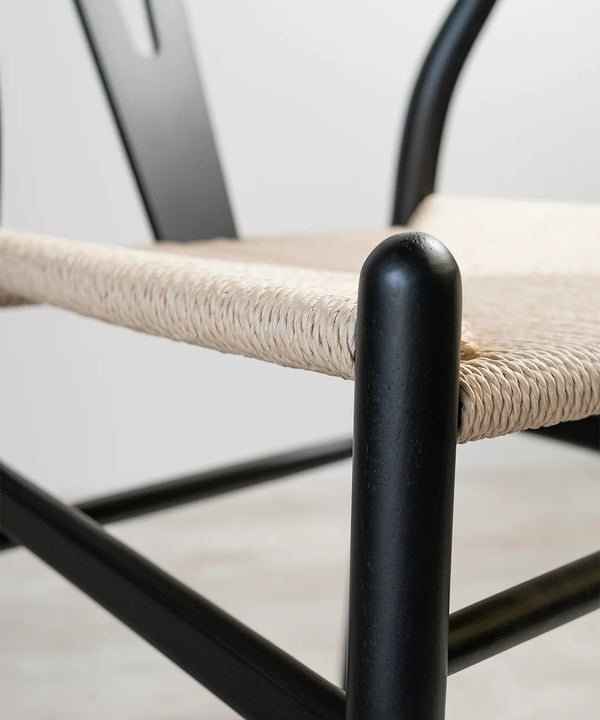 Silla Wishbone Madera y Cuerda