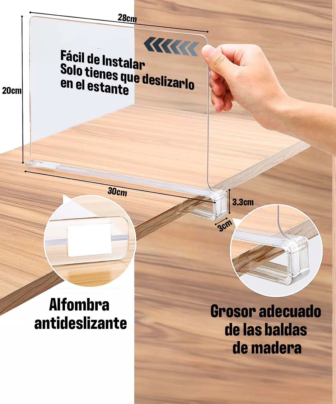 Set de separadores Acrílicos