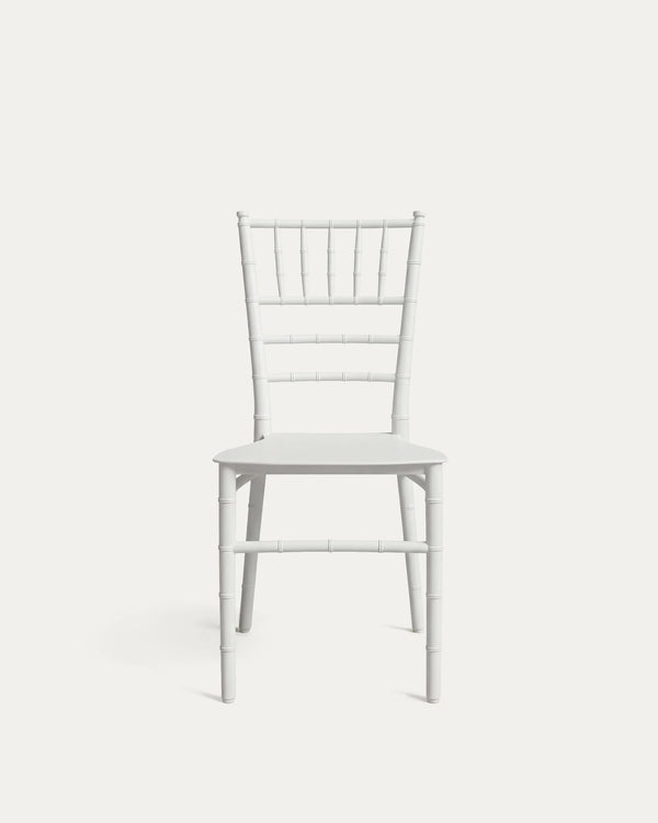 Silla Chiavari dorada polipropileno bodas banquete restaurante Venhoouse Chile