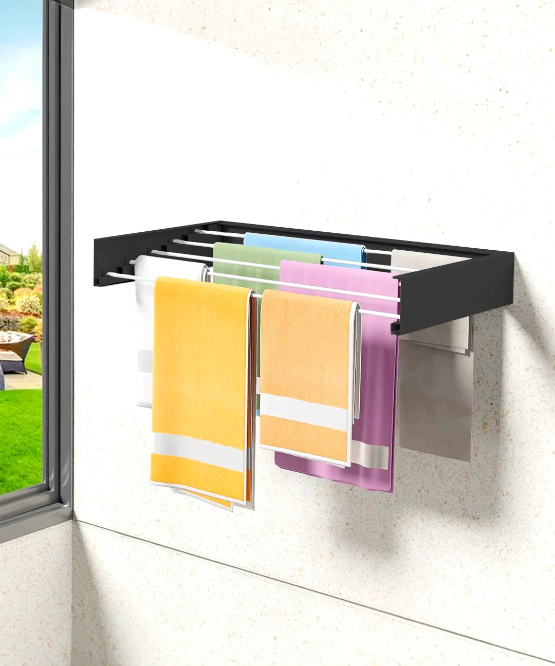 Tendedero Plegable para Ropa #Color_Negro