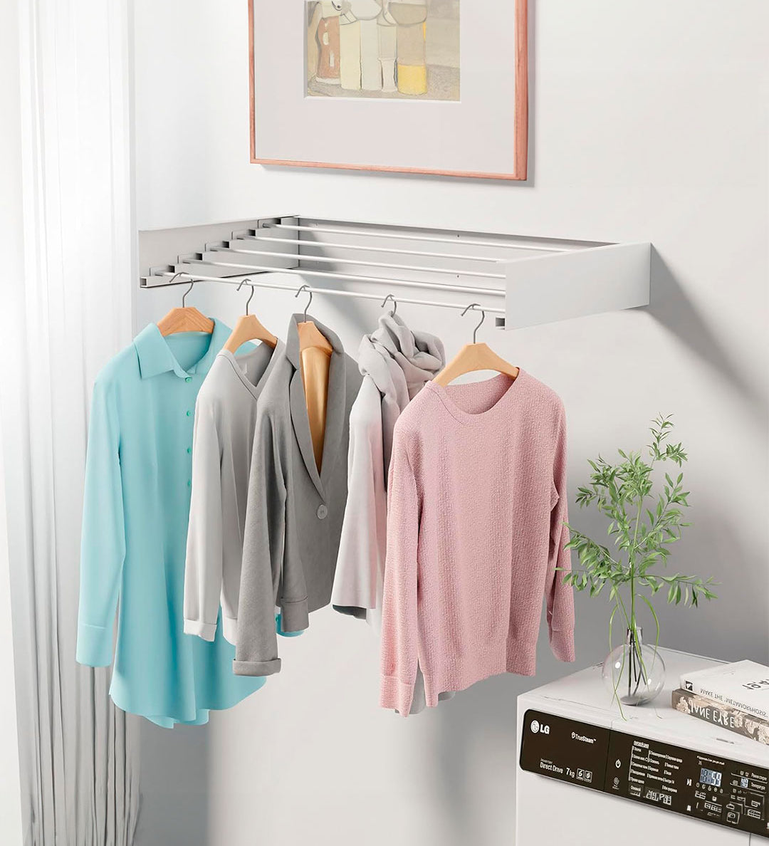 tendedero de pared plegable