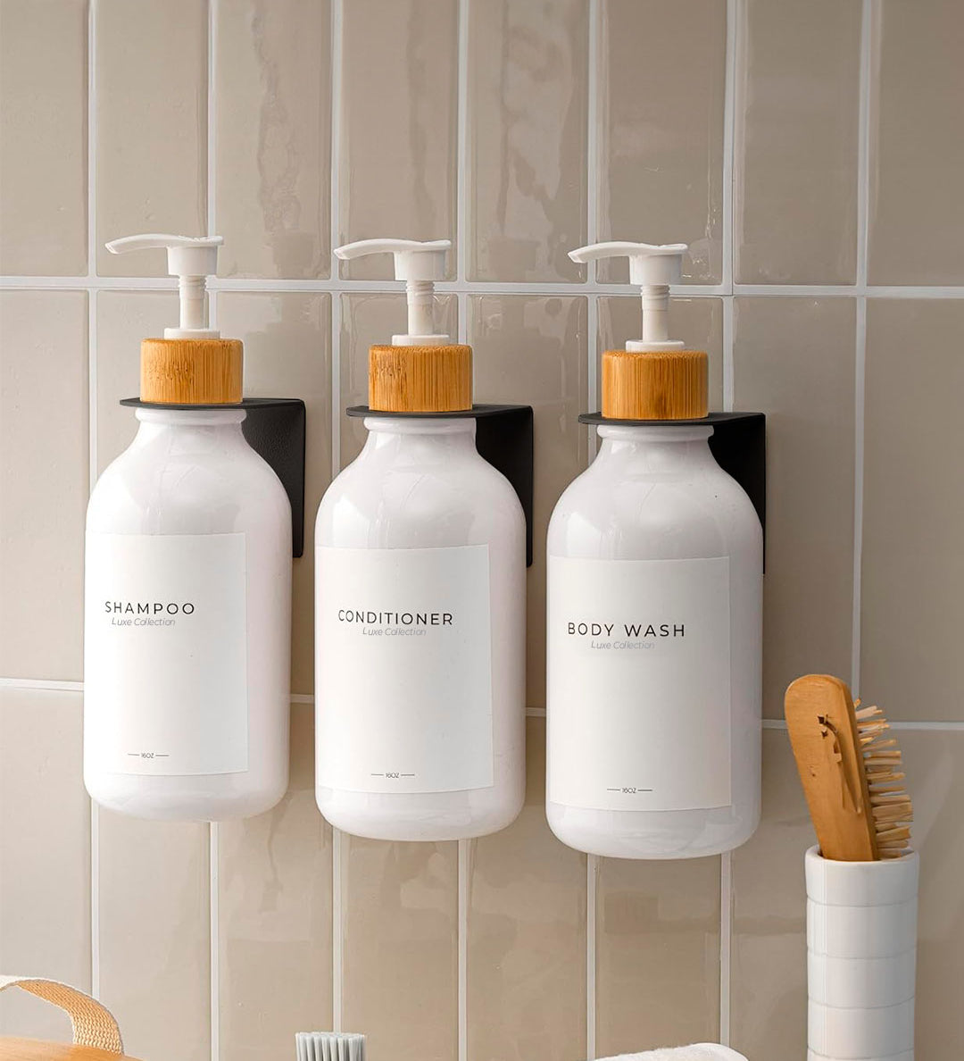 Set de 3 Dispensadores de Jabón de 500ml