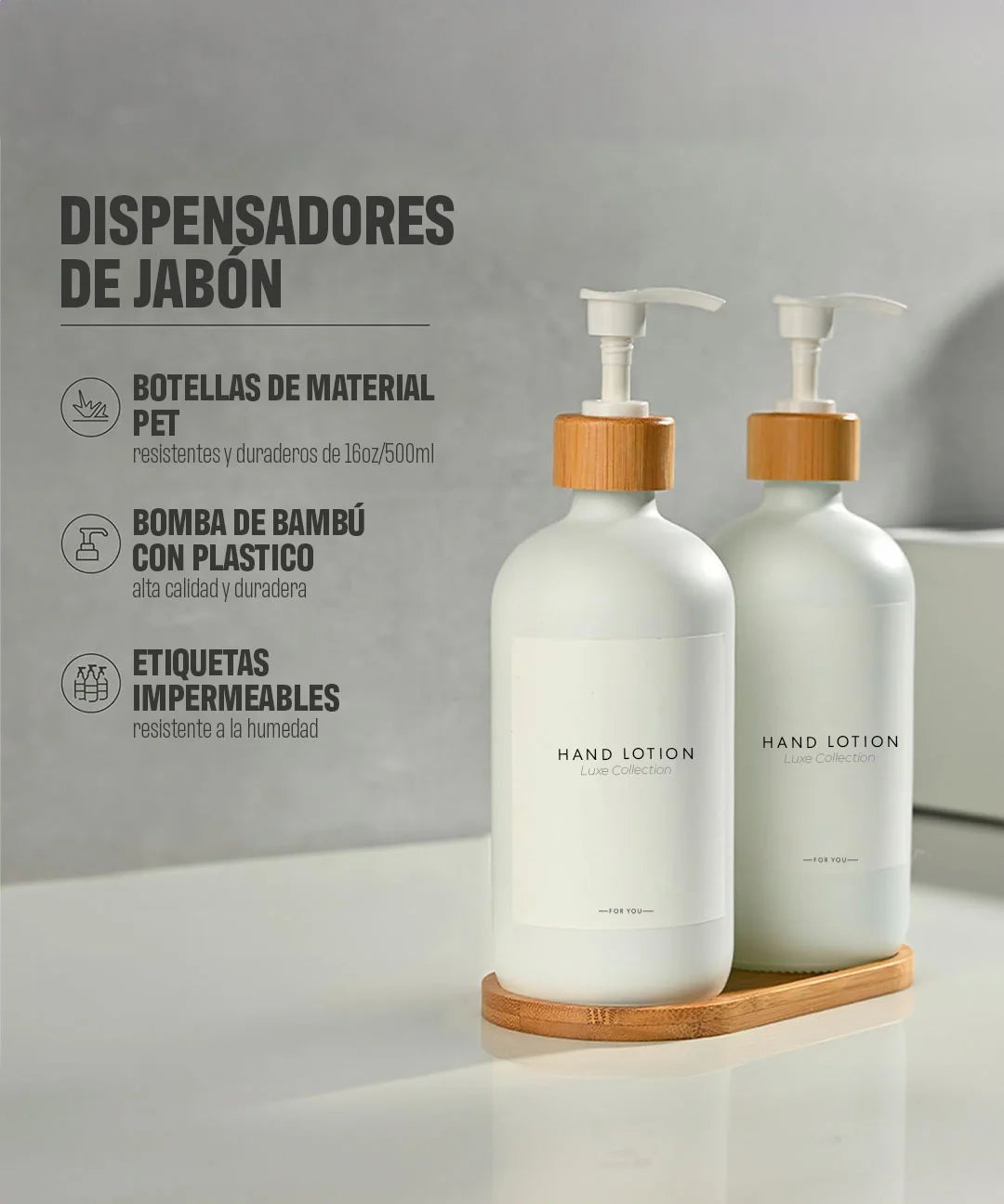 1 Dispensador de baño de 300ml