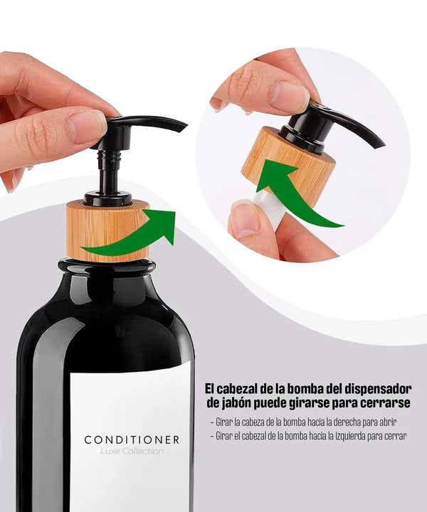 Set de 3 Dispensadores de Jabón de 500ml