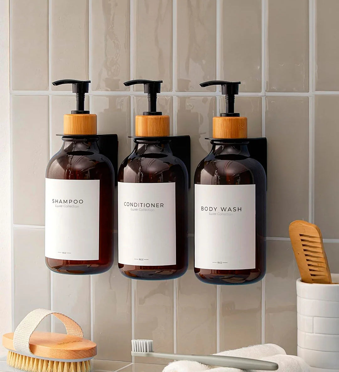 Set de 3 Dispensadores de Jabón de 500ml