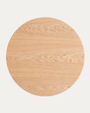 Mesa Nordika redonda 80cm natural base metal comedor moderno Venhoouse Chile