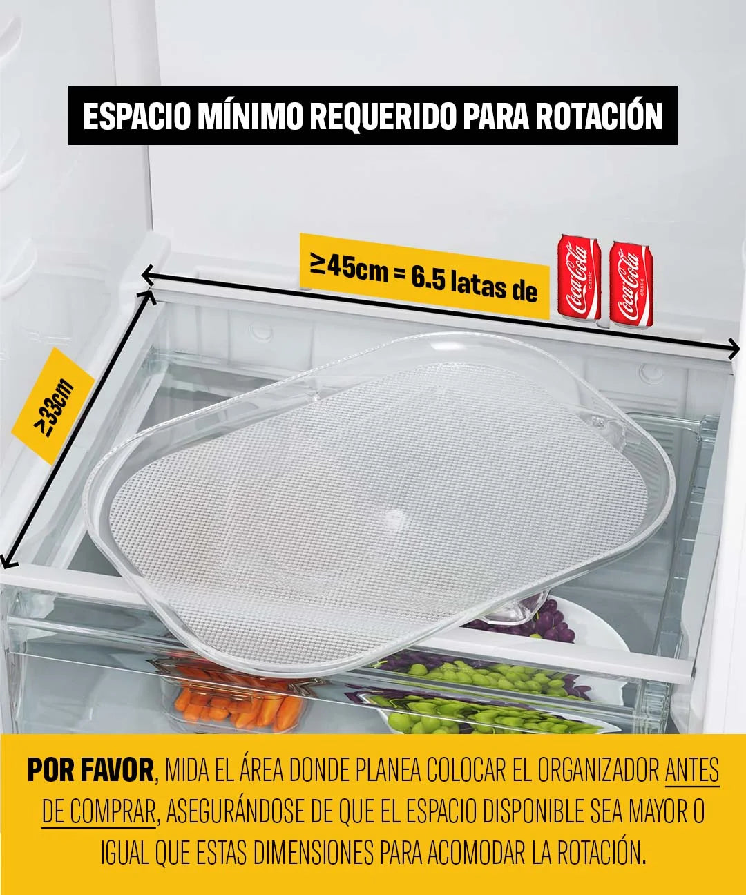 Organizador Giratorio Para Refrigerador