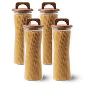 Frasco Redondo con Asa de Acacia - 2200 ml