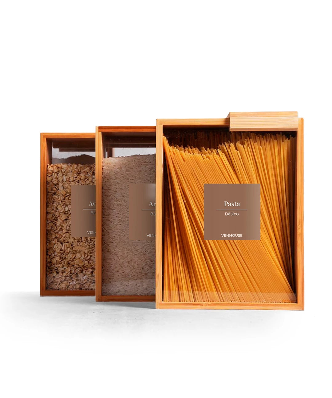 Set 3 Contenedores Herméticos de Vidrio – 2.2L