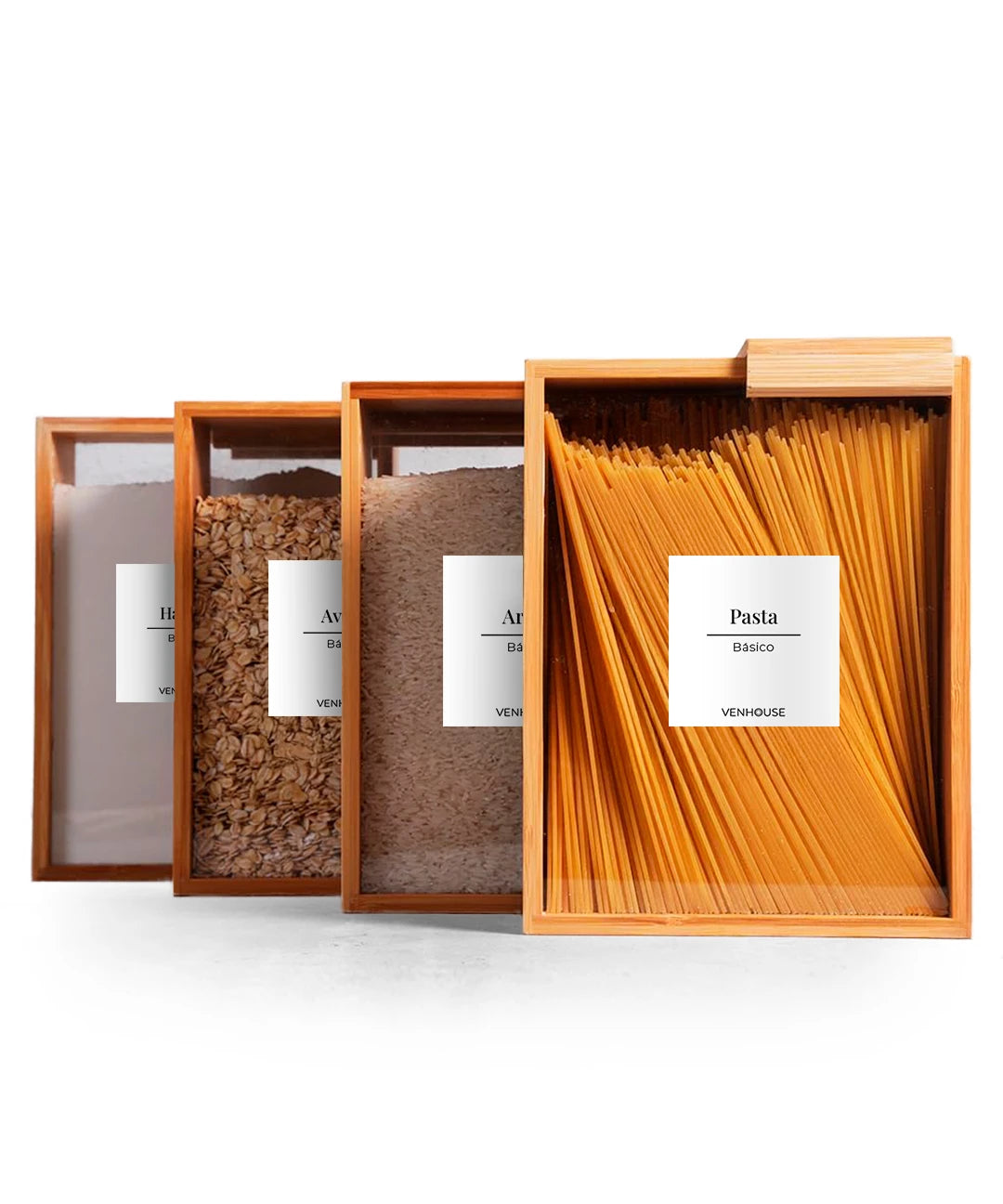 Set 4 Contenedores Herméticos de Vidrio – 2.2L