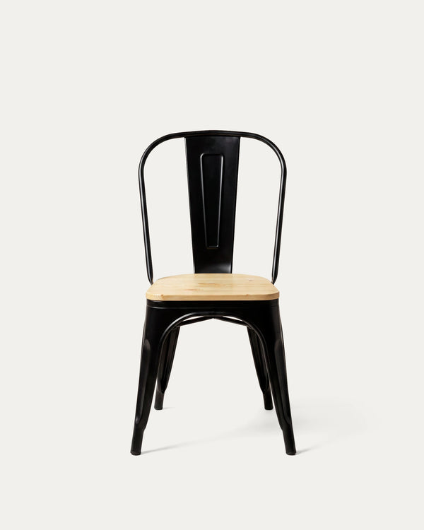 Silla asiento madera