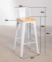 Taburete Tolix Madera 66cm