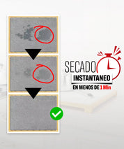 Tapete de piedra de secado rápido con base de bambú