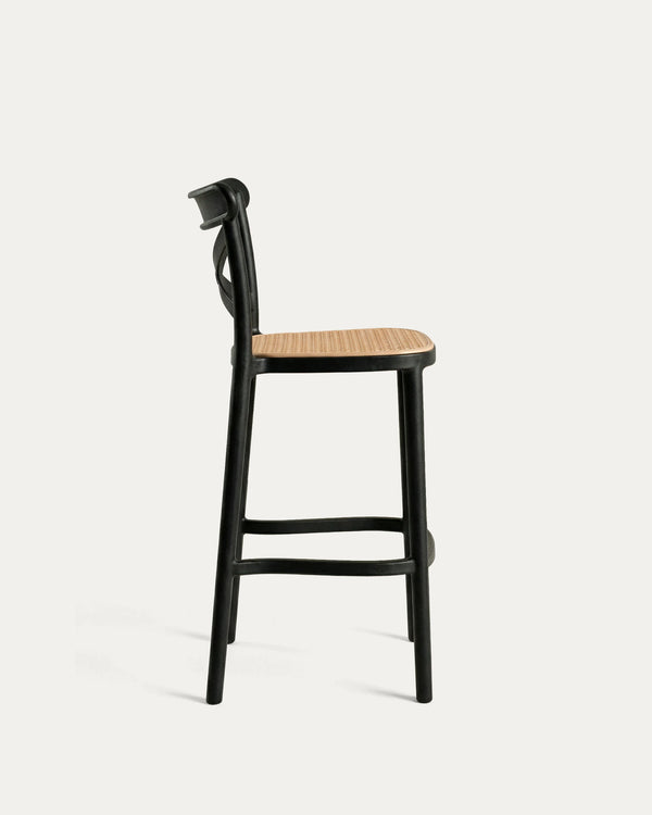 Perfil taburete Crossback negro – altura 66 o 76 cm Venhoouse