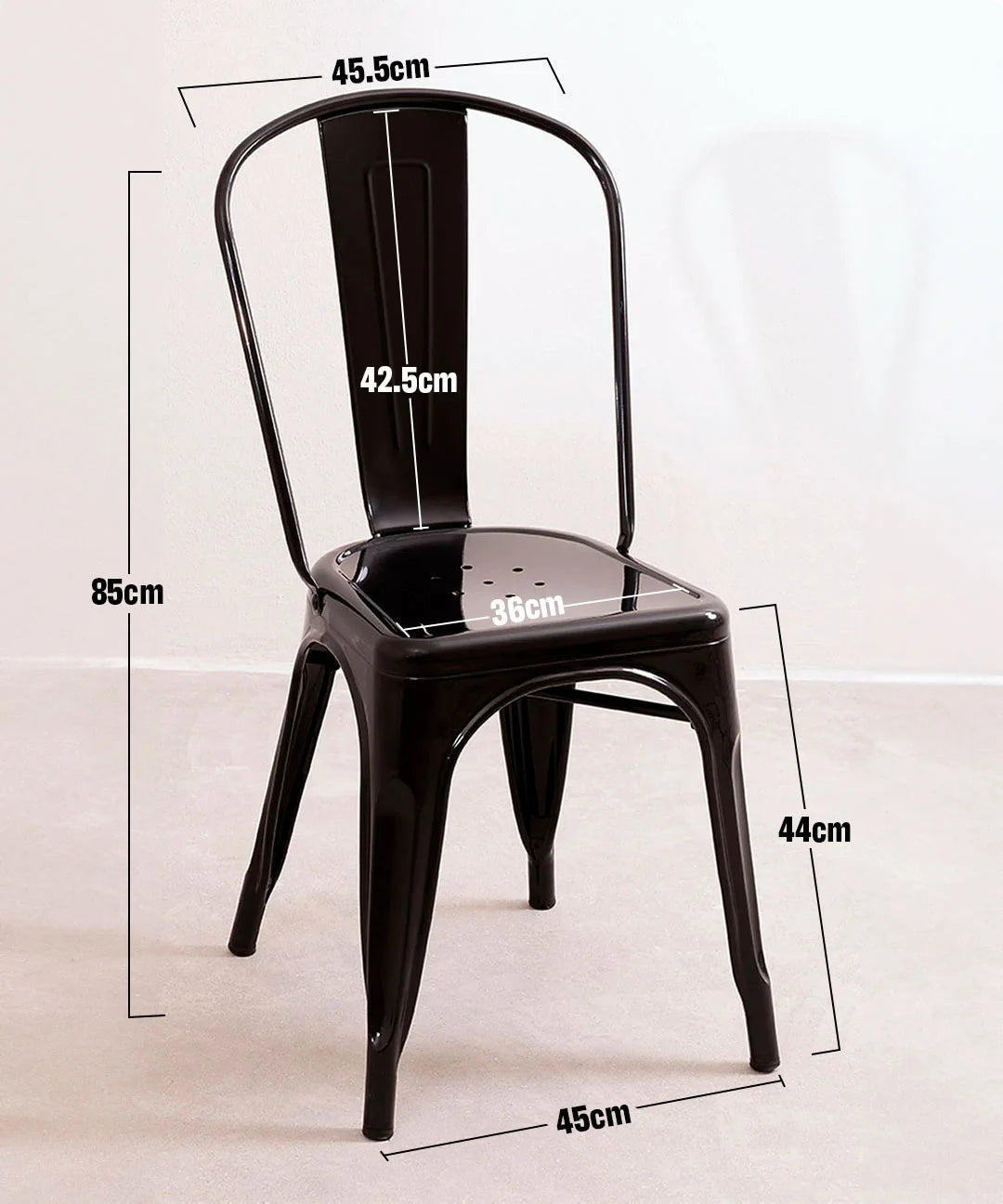 Silla Tolix Negra