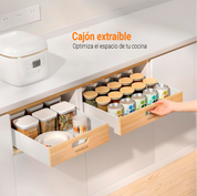 Pack 2 Organizadores Repisa Extraíble Cajones Despensa 35cm