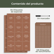 Set 210 Etiquetas Impermeables De Especies 5.5cmx4.5cm