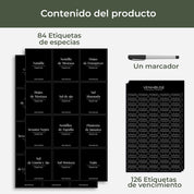 Set 210 Etiquetas Impermeables De Especies 5.5cmx4.5cm