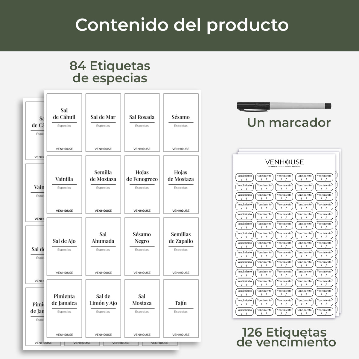Etiquetas ESPECIERO 3.3×5.5 cm – Slim Vertical