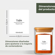 Set 210 Etiquetas Impermeables De Especies 5.5cmx4.5cm