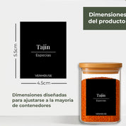 Set 210 Etiquetas Impermeables De Especies 5.5cmx4.5cm