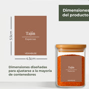 Set 210 Etiquetas Impermeables De Especies 5.5cmx4.5cm