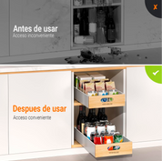 Organizador Repisa Extraíble Para Cajones Despensa 28cm