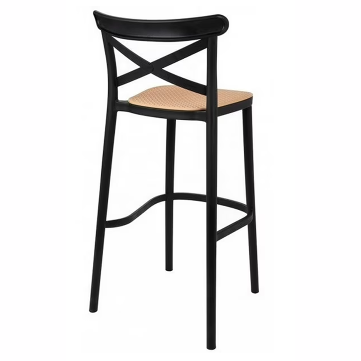 Taburete Crossback Danubio 66cm Piso Bar O Terraza Apilable