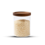 Frasco Contenedor Tarro Hermético Vidrio Tapa Acacia 800ml