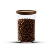 Frasco Contenedor Tarro Hermético Vidrio Tapa Acacia 1000ml