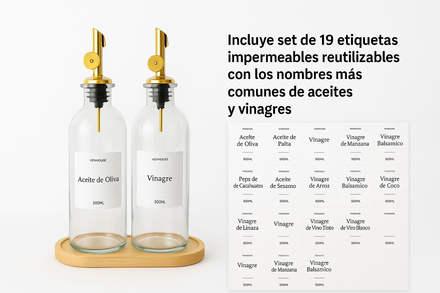 Botellas para aceite